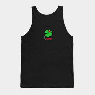 four leaf clover and ladybug Tank Top